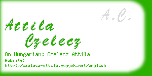 attila czelecz business card
